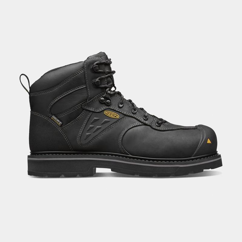 Keen Tacoma Waterproof Composite Toe Mens Work Boots Black Online Sale (9268-LNTKB)